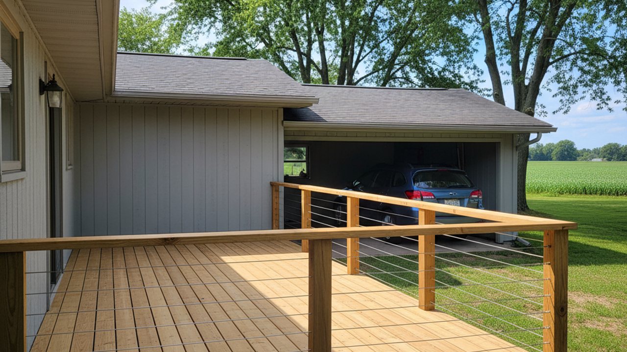Composite Decking Installation completed by Sunrise Deck Co in Wauwatosa, WI