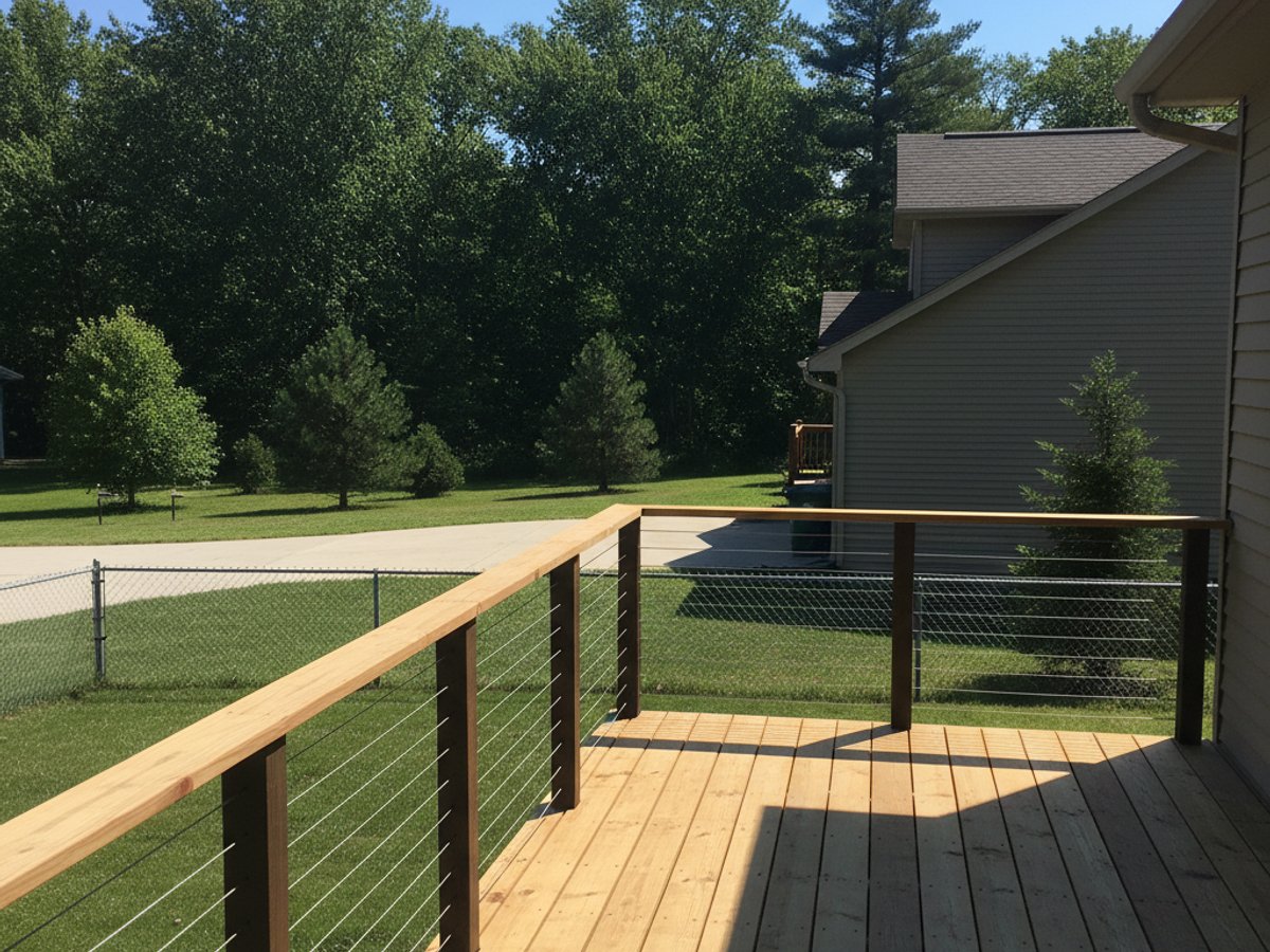 Deck Railing Repair & Installation completed by Sunrise Deck Co in New Berlin, WI