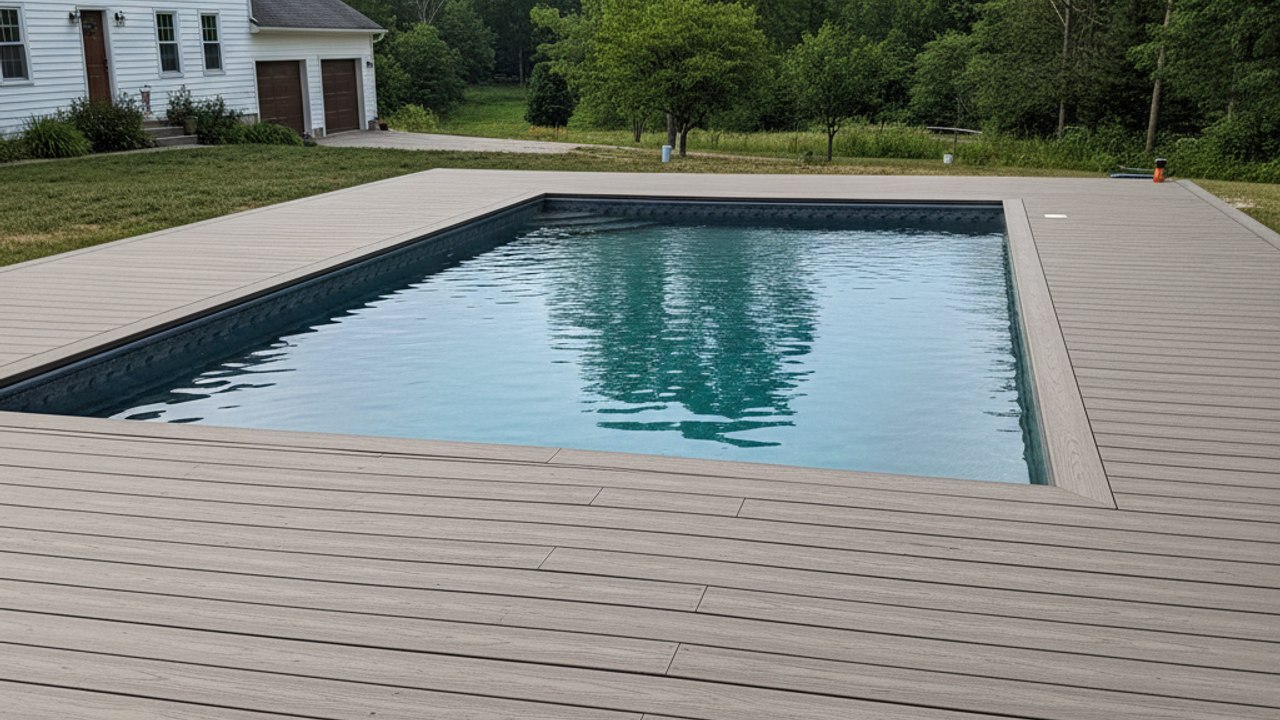 Deck Installation completed by Sunrise Deck Co in Muskego, WI