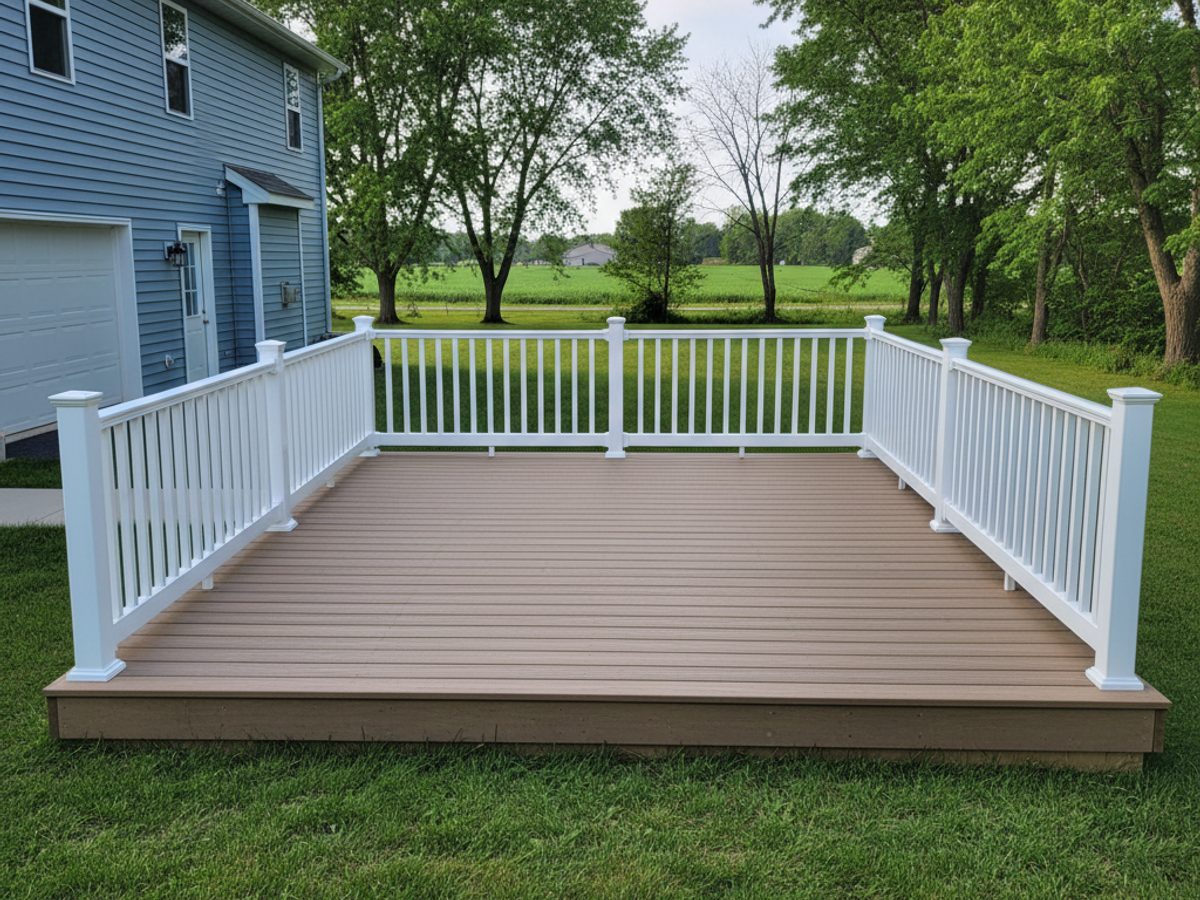 Deck Railing Repair & Installation completed by Sunrise Deck Co in West Allis, WI