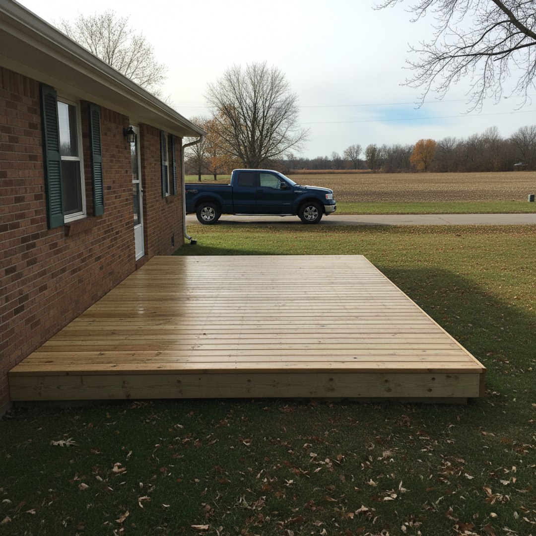 Composite Decking Installation completed by Sunrise Deck Co in Waukesha, WI