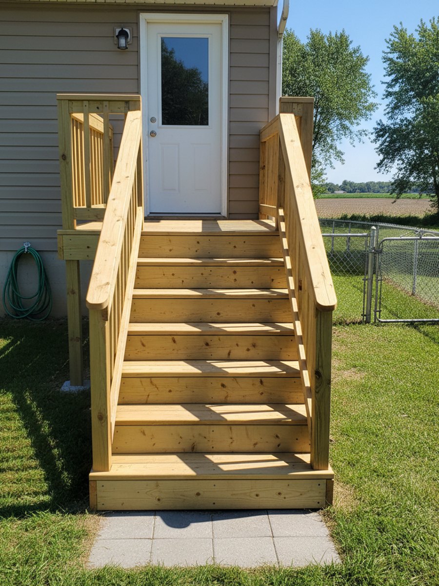 Deck Staining & Sealing completed by Sunrise Deck Co in Muskego, WI