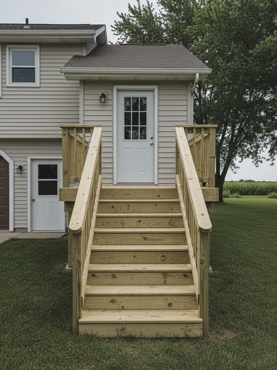 Custom Deck Design completed by Sunrise Deck Co in Cudahy, WI